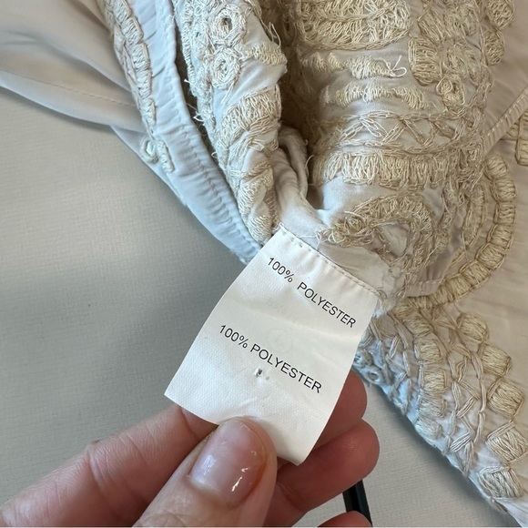 Ramy Brook Sleeveless Tank, Embroidered, Sequin, Soft Beige - Picture 3 of 6